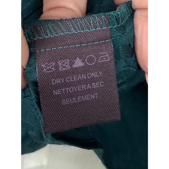 Hale Bob XS teal green blue long sleeve dress shirt blouse - Picture 4 of 6